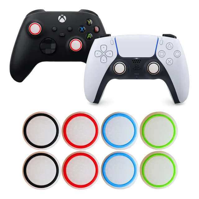 4 Pares De Grips Para Mando Ps3/ps4/ps5/xbox Blanco