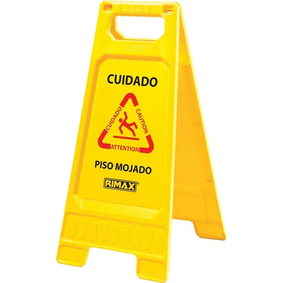 Cartel Señal De Precaución Piso Mojado Cuidado Rimax