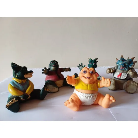 7k Antiguos Juguetes De Jebe Los Dinosaurios 