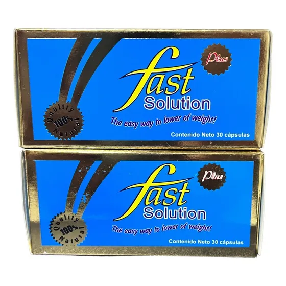 Pack Fast Solution Plus 30 Cap C/u (2 Piezas) + Original 