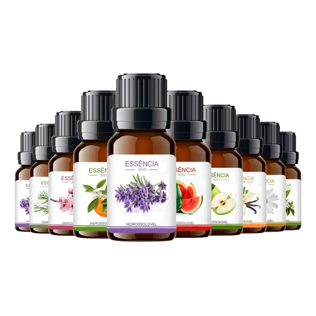 10x Essência Hidrossolúvel30ml Concentrada Umidificador Arom
