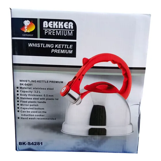 Tetera Bekker Premiun Con Fondo Difusor Alemana