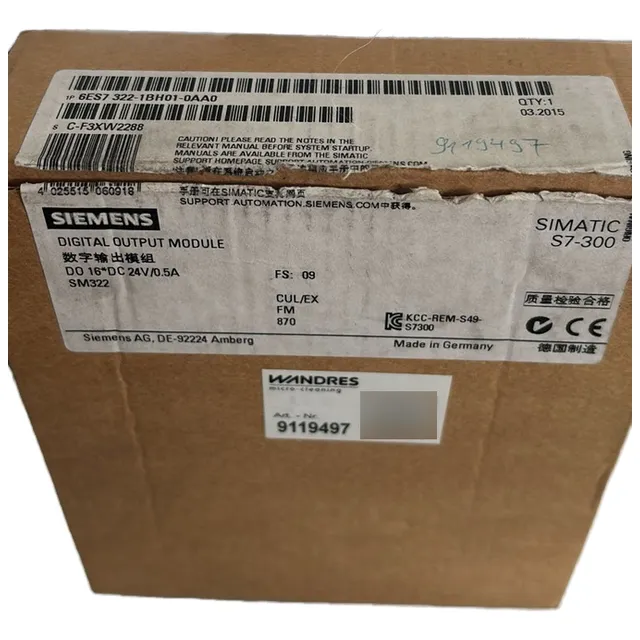 6es7322-1bh01-0aa0 Digital Output Module Siemens