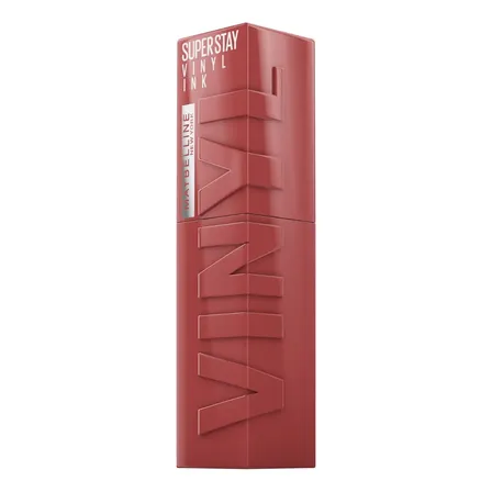 Batom Líquido Longa Duração Com Efeito Gloss, Brilho Instantâneo E Acabamento Espelhado, Com Fórmula Vegana E Conforto Para Os Lábios, Cor Peppy, Maybelline Superstay Vinyl Ink, 4,2ml