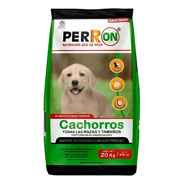 Perron Cachorro 20kg. Croqueta Alimento Perro Todas Las Raza