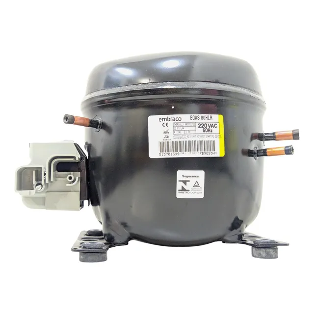 Motor Compressor 1/4+ Egas80hlr Embraco Gás R134 220vac