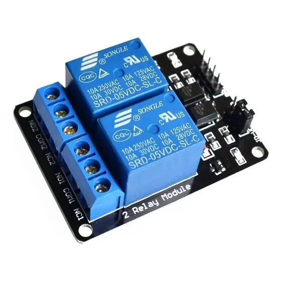 Modulo De 2 Relevadores, Relay 5v 10a Robotica Arduino Pic