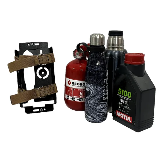 Soporte Universal Moto Porta Termo Botella Matafuego Pferd®