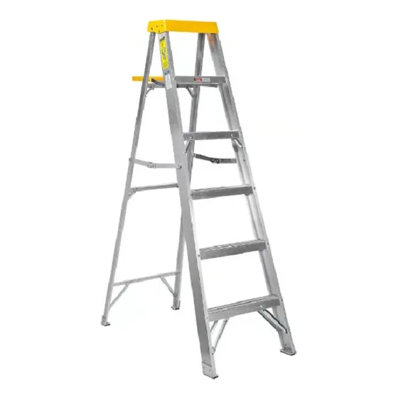 Escalera 1.8mt 5 Pasos Tijera/bandeja Aluminio 102kg Tii