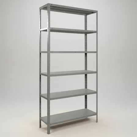 Estante Armário Prateleira de Aço 6 Bandeja Organizador Galvanizado Suporta 150kg 190cm X 90cm X 28cm