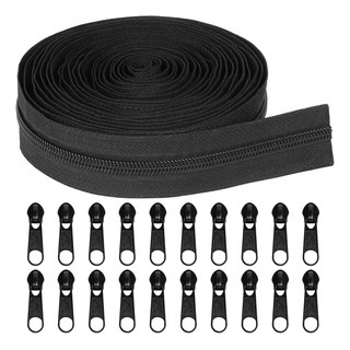 10mts Cierre Cremallera Continuo Nylon N5 + 20 Carro - Negro 10mts Cierre Cremallera Continuo Nylon N5 + 20 Carro - Negro