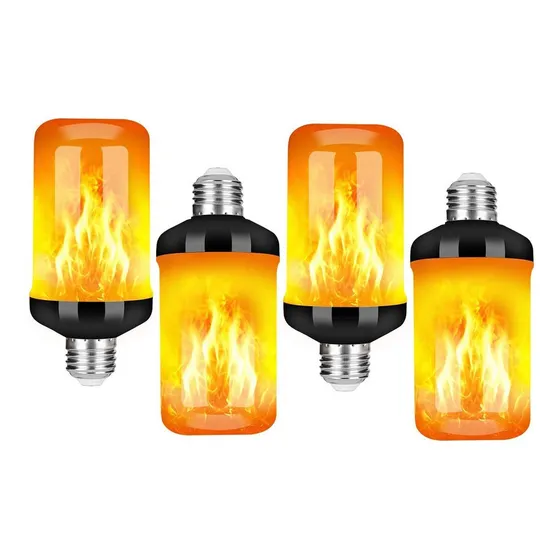 . E26 Base 4 Modes Led Flame Effect Fire Light Bulb,