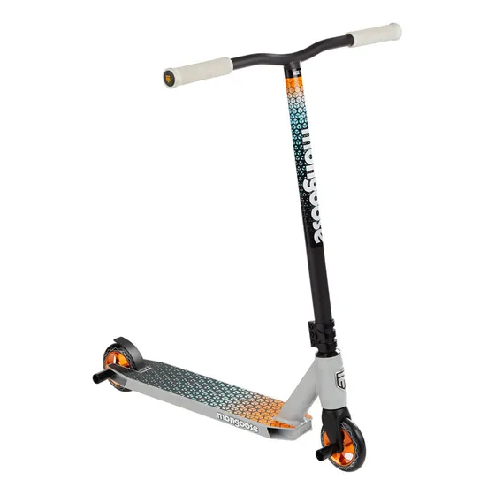 Patín Scooter Mongoose Rise 110 Elite Freestyle Color Gris Naranja
