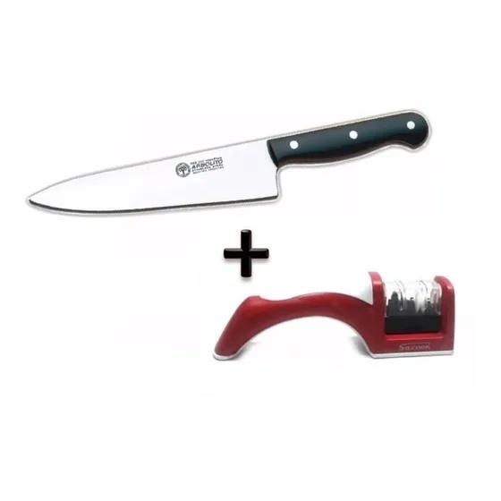 Cuchillo Cheff 8306 15 Cm Boker Arbolito + Afilador Silcook
