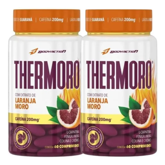 Thermoro 60 Capsulas Bodyaction Kit 2 Unidades Termogenico