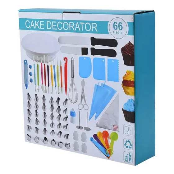 Kit Pastelería Decoración Tortas Ponques Pasteles Juego X 66