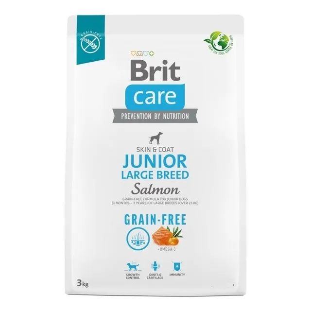 Brit Care Dog Grain-free Junior Large Breed Salmon 3kg