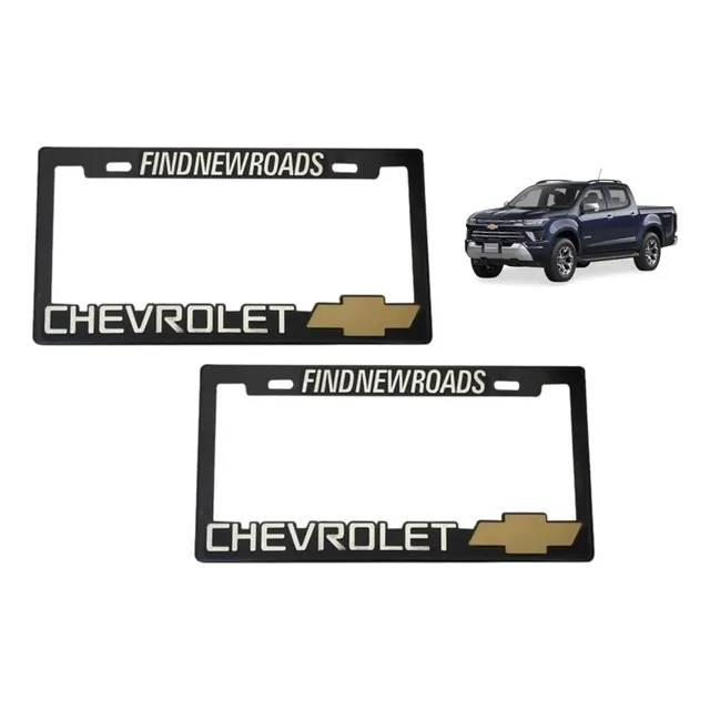 Par De Porta Placas Chevrolet Para Varios Modelos