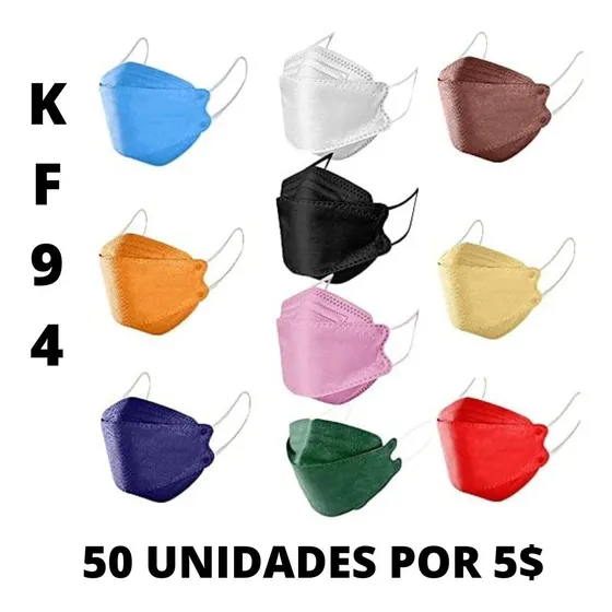 Mascarilla Tapabocas Respirador Kf94 Pack 10