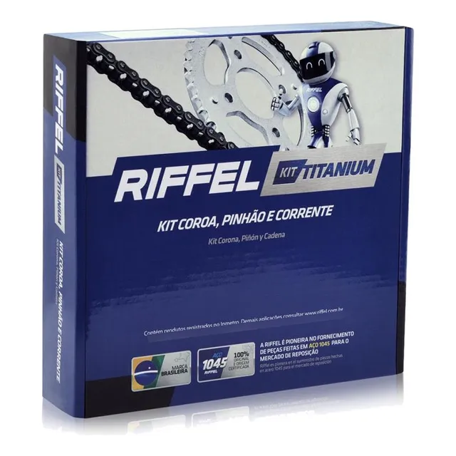 Kit Transmision Riffel Para Honda Cg 150 Titan / (16 - 43) .