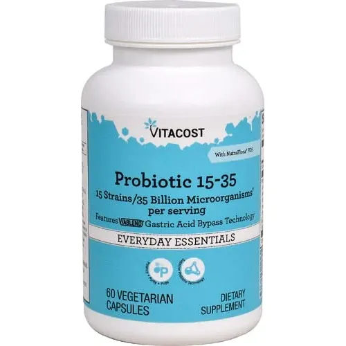 Suplemento Probiótico Vitacost 15-35 35 Mil Millones De Cfu 