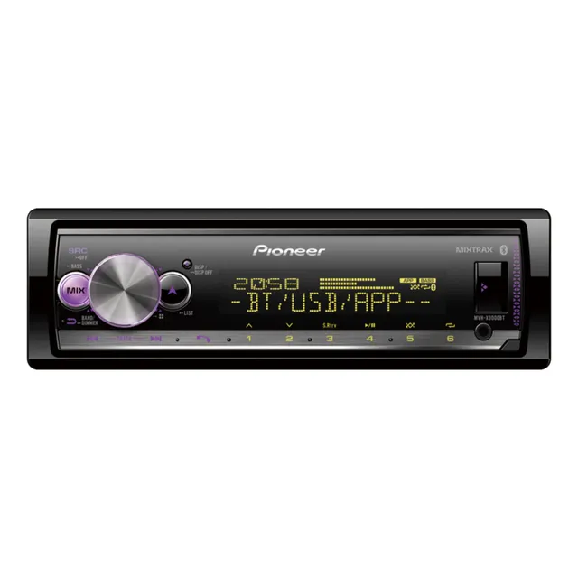 Som automotivo Pioneer MVH X3000 com USB e bluetooth e radio