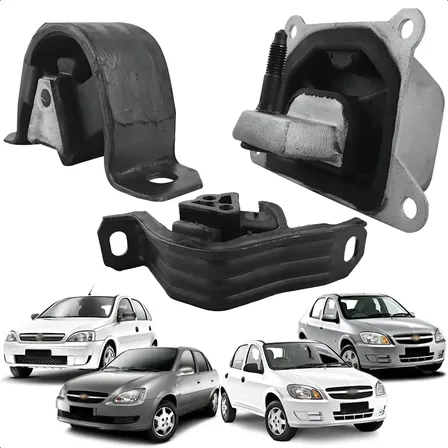 Kit 3 Coxim Motor Cambio Corsa Classic Celta Prisma Com Ar Ano E Carro Olhar Na Descriçao
