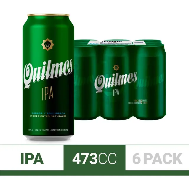 Cerveza Rubia Quilmes Ipa Lata 473ml Pack X 6u
