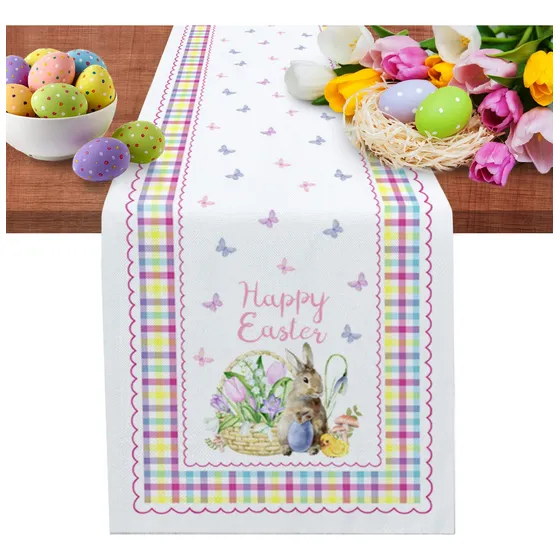 Camino Mesa Pascua 108  Largo Diseño Conejito Primavera Para