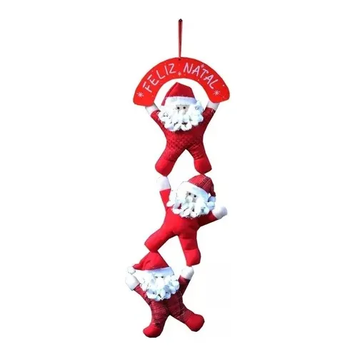 Papai Noel De Porta Enfeite Natal Pendurar Area Externa Gran