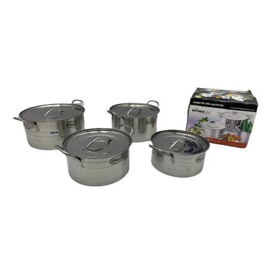 Juego Olla Acero Guisera Mango Alambre Eurochef C. 7824