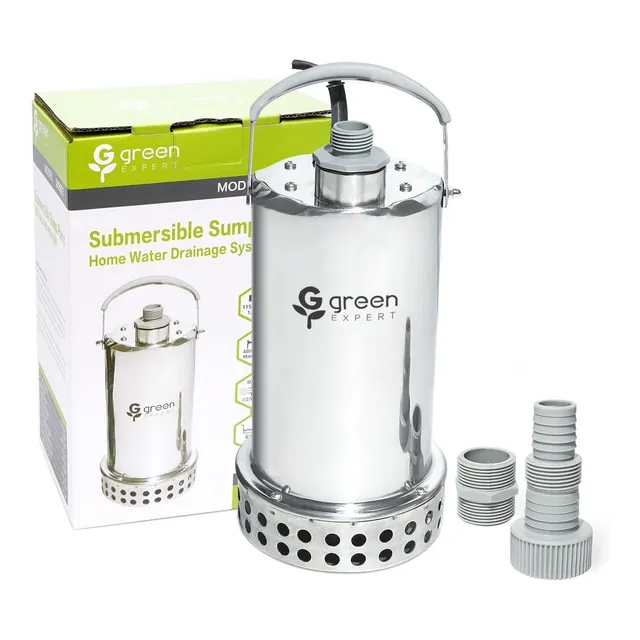 Green Expert Bomba Sumidero Sumergible 1 Hp 4000 Gph Sin