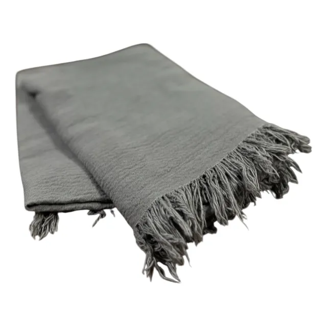 Manta Rustica Deco Flecos 1.35x1.60 Pie  De Cama Sillon
