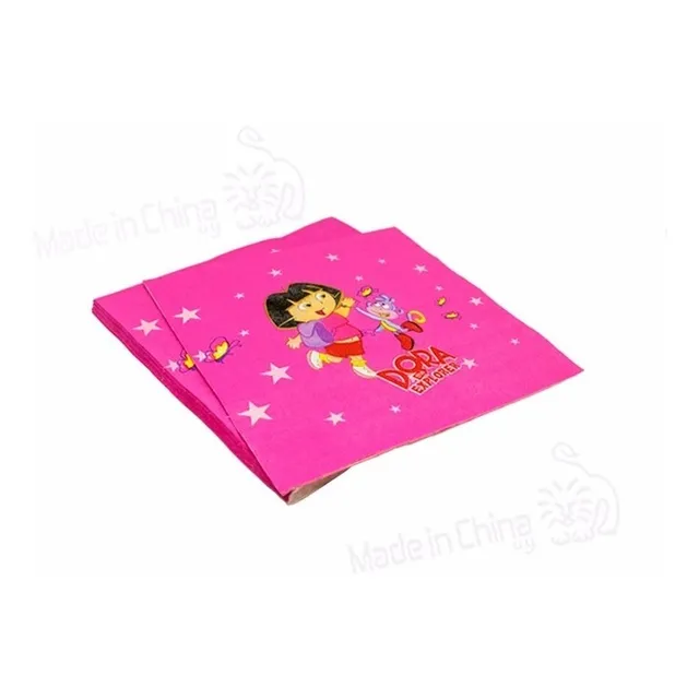 Servilletas Descartables X20 Infantil Fiesta Cumpleaños Dora