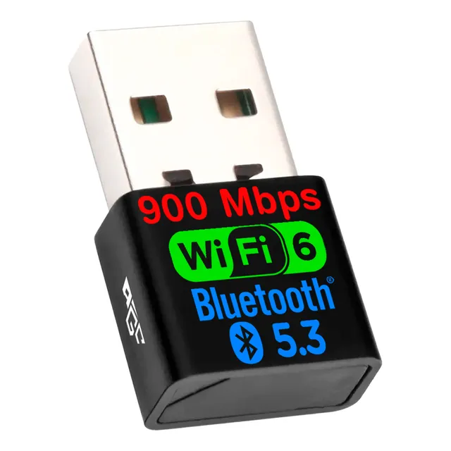 Adaptador Wifi Usb Tarjeta Red Pc 6g 5g Ax 900 Bluetooth 5.3 Doble Banda Dual / Windows 10 Y 11 / Marca Agc Tecnologia