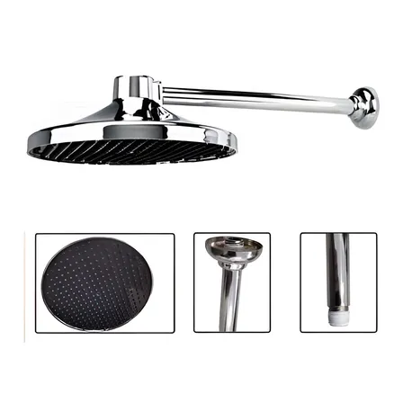 Chuveirao Pra Piscina Grande Ducha Fria De Jardim Cromado Cor Cinza