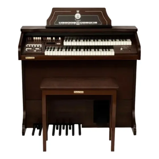 Órgão Eletrônico Tokai T-1 Spinet Marrom