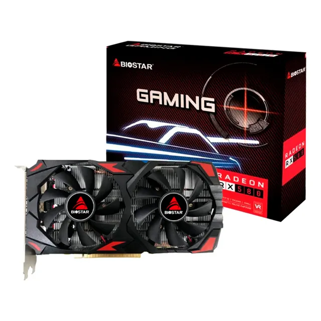Tarjeta de vídeo Biostar 8gb Rx580 256bits HDMI/DVI DDR5