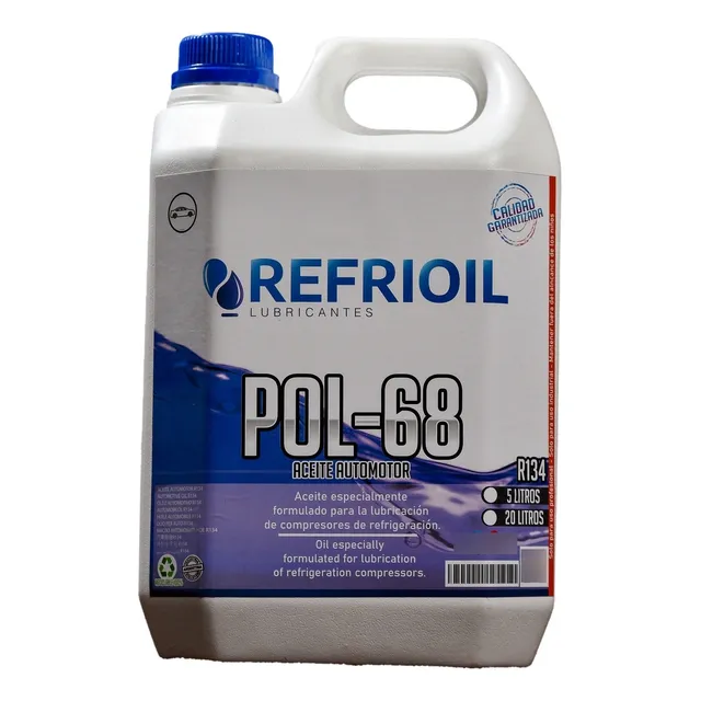 Aceite Compresor Automotor 5l Refrioil Pol 68 R134a