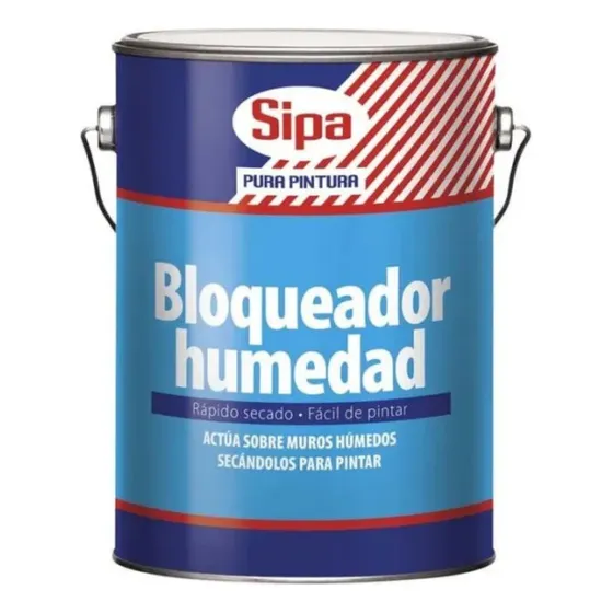Bloqueador De Humedad Sipa Galón Acabado Satinado Color Blanco Invierno