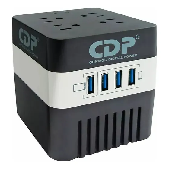 Regulador De Voltaje Cdp 600va 300w 120v 4 Tomas Usb
