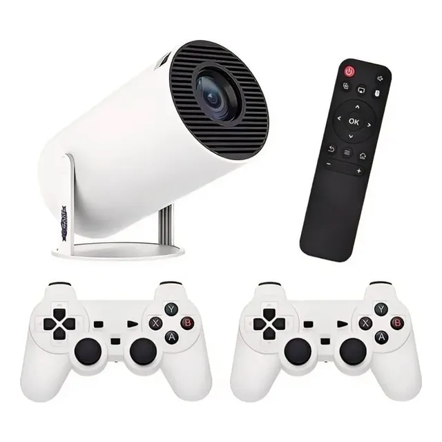 Proyector 4k Para Celular Con Juegos + 2 Controles