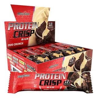 Barra De ProteĂna Whey Crisp Duo Crunch 12un Integralmedica - Crocante, Nutritiva E Ideal Para PrĂ© E PĂłs-treino Barra De ProteĂna Whey Crisp Duo Crunch 12un Integralmedica - Crocante, Nutritiva E Ideal Para PrĂ© E PĂłs-treino