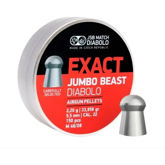 Chumbinho Jsb 5.5mm Exact Jumbo Beast 150un Impacto Precisao