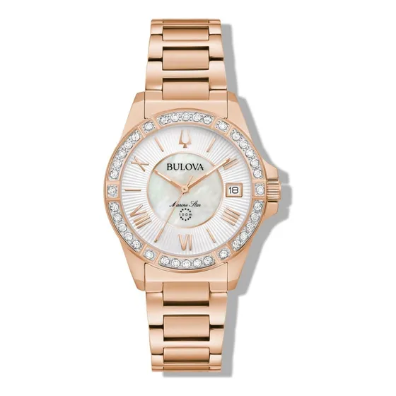 Reloj Bulova Marine Star 98r295 Para Dama Original E-watch