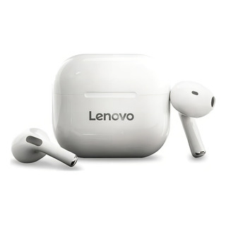 Fone De Ouvido Intra-auricular Sem Fio Lenovo Lp40 Cor Branco Fone De Ouvido Intra-auricular Sem Fio Lenovo Lp40 Cor Branco