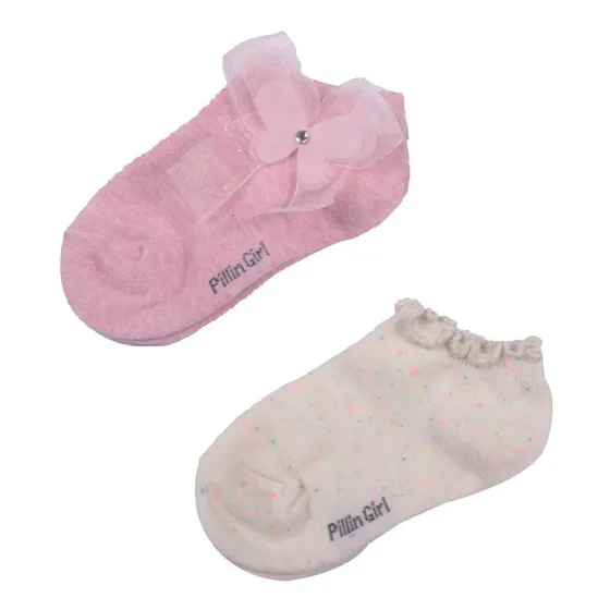 Set 2 Pzas Calcetín Niña Multicolor Pillin