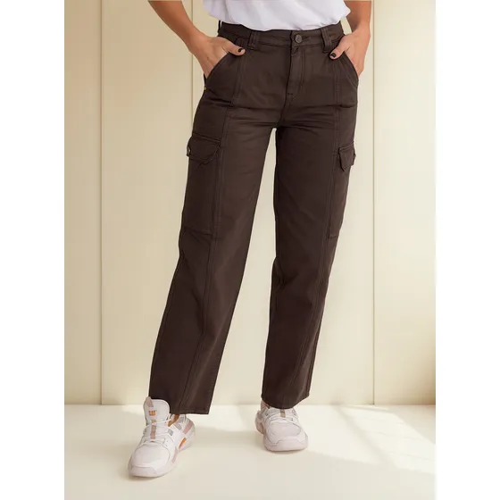 Pantalon Caterpillar Heritage Uniform Hig Black Olive - Dama