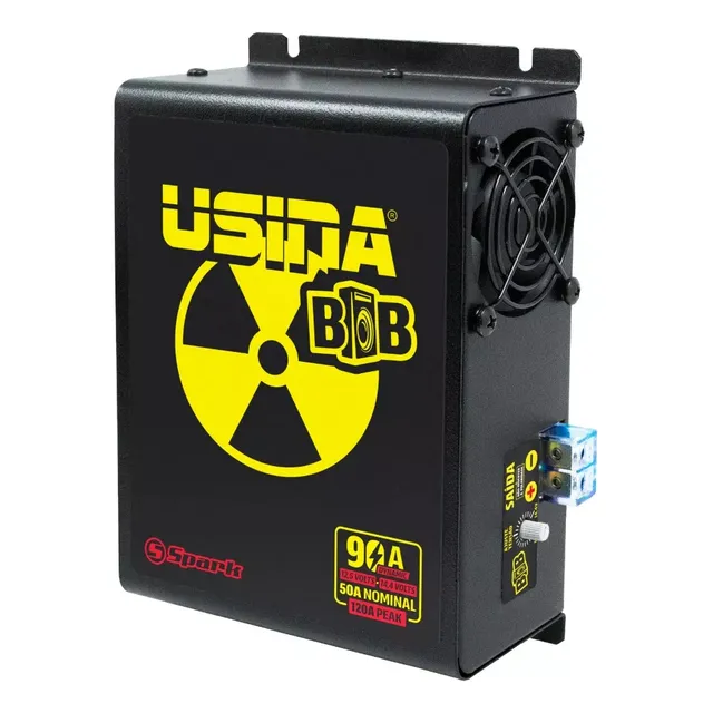 Fonte Automotiva Caixa Usina Bob 90a Bivolt Automática Som