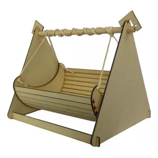 Columpio Cama Para Gatos Gimnasio Mecedora Rascador Madera Columpio Cama Para Gatos Gimnasio Mecedora Rascador Madera